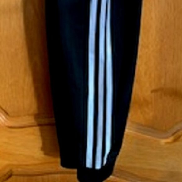 NWT Adidas Girls' Pull-On Jogger Pants Black White Side Stripes Sz: M (10/12) - Picture 5 of 7